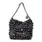 Tweed Patchwork Quilted Small Chanel 22 Black Pink White