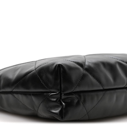 Calfskin Quilted Small Chanel 22 Black