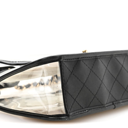 Lambskin PVC Medium Sand By The Sea Flap Black