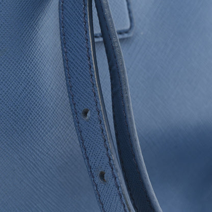 Saffiano Small Galleria Double Zip Tote Cobalto
