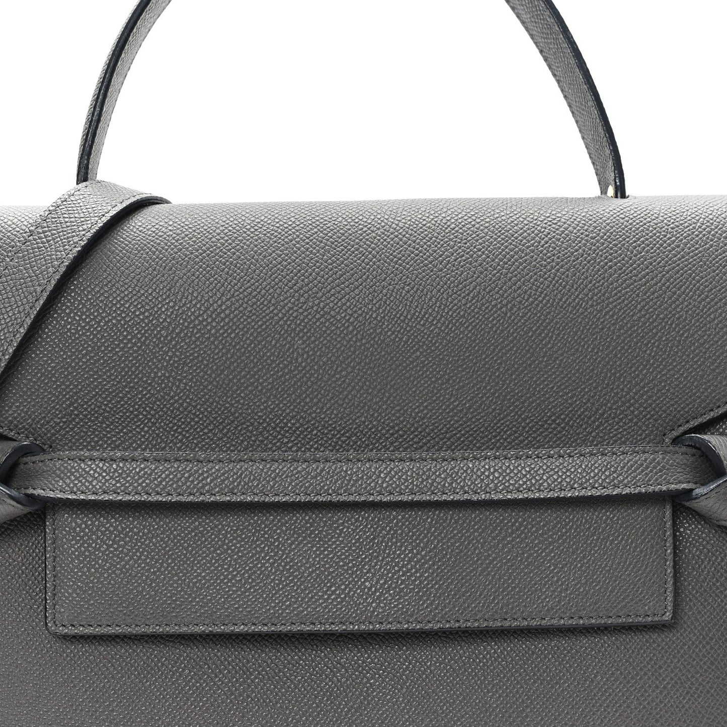 Grained Calfskin Mini Belt Bag Grey