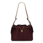 Caviar Quilted Small Chanel 25 Handbag Burgundy