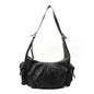 Crinkled Calfskin Large Grand Tour Multipocket Bag Black