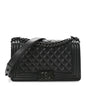 Caviar Quilted Medium Boy Flap So Black