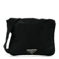 Nylon Mini Flat Messenger Bag Black