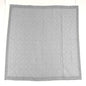 Silk Wool Monogram Infra Shawl Blue