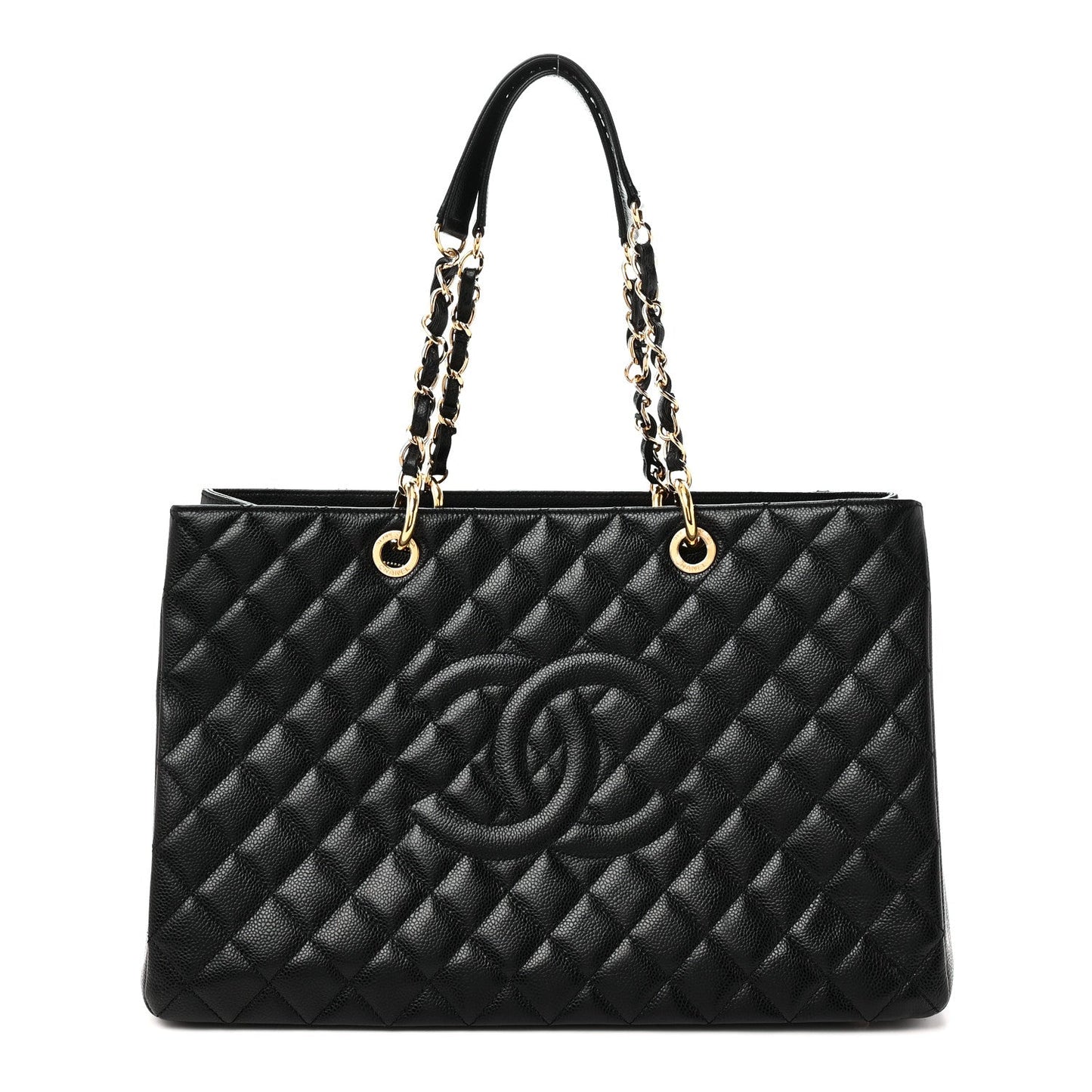 Caviar Quilted XL Grand Shopping Tote GST Black