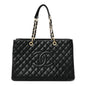 Caviar Quilted XL Grand Shopping Tote GST Black