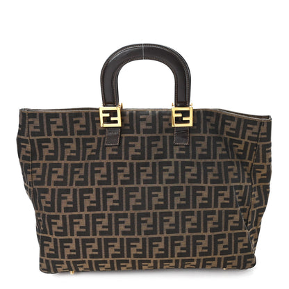 Zucca Top Handle Tote Tobacco