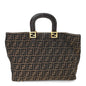 Zucca Top Handle Tote Tobacco