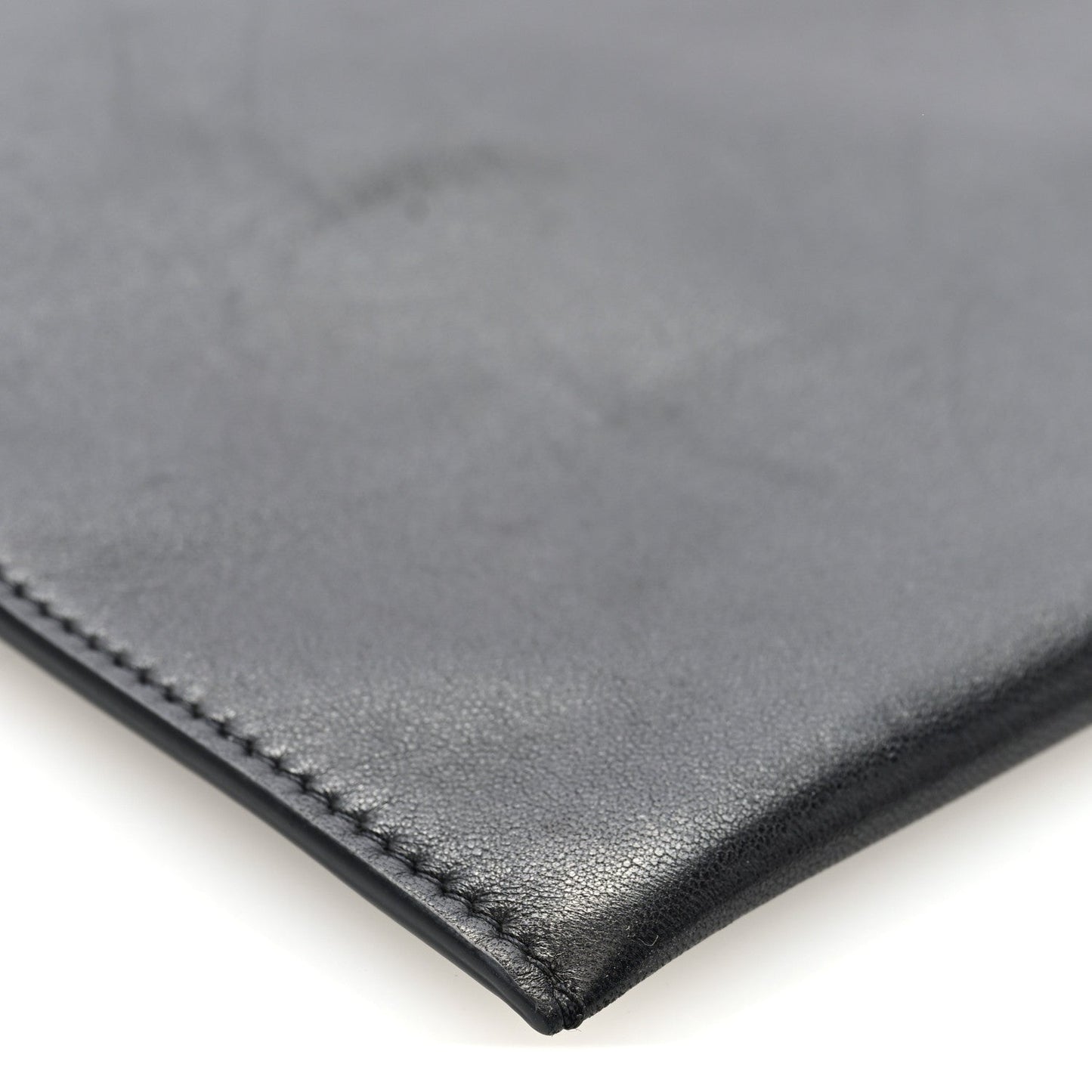 Vegetable Calfskin Medicine Pouch Black