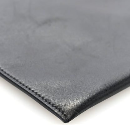 Vegetable Calfskin Medicine Pouch Black