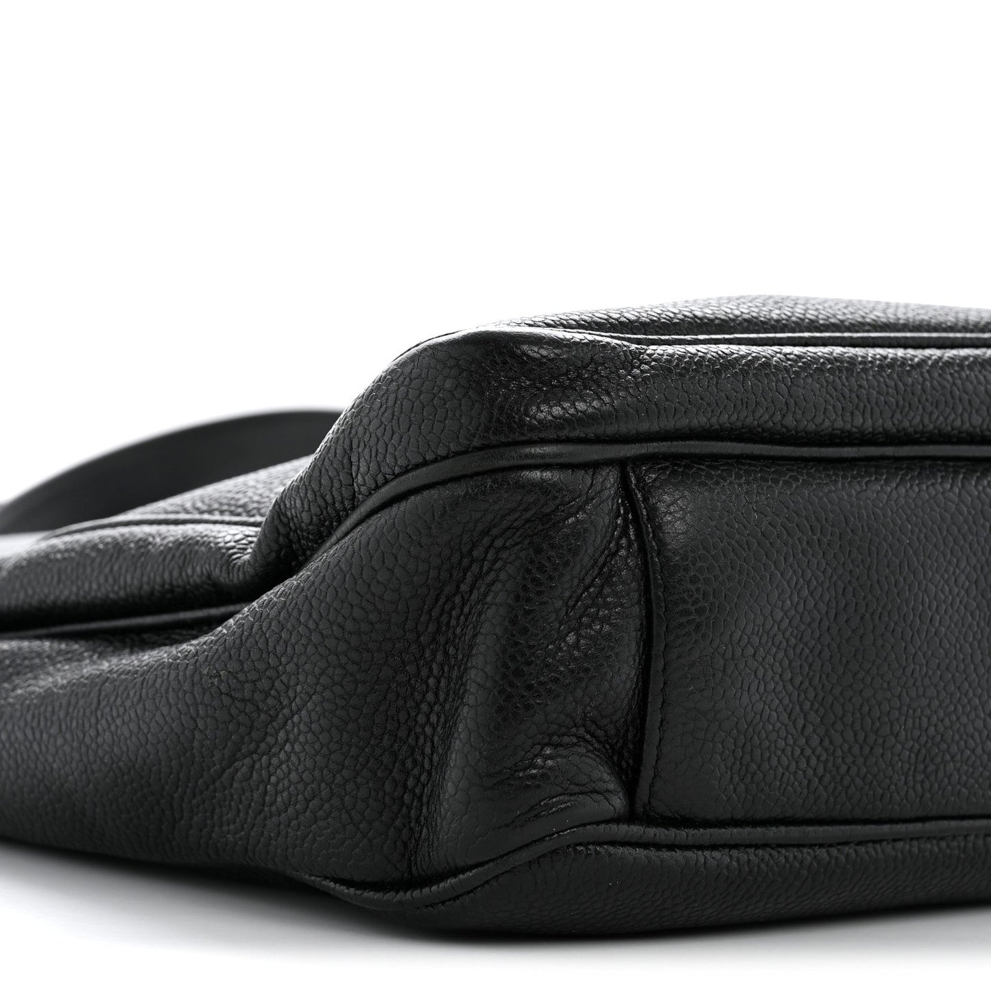 Caviar CC Flap Shoulder Bag Black