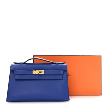 Swift Kelly Pochette Clutch Bleu Electrique