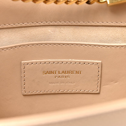 Smooth Calfskin Medium Classic Monogram Kate Tassel Satchel Nude Powder