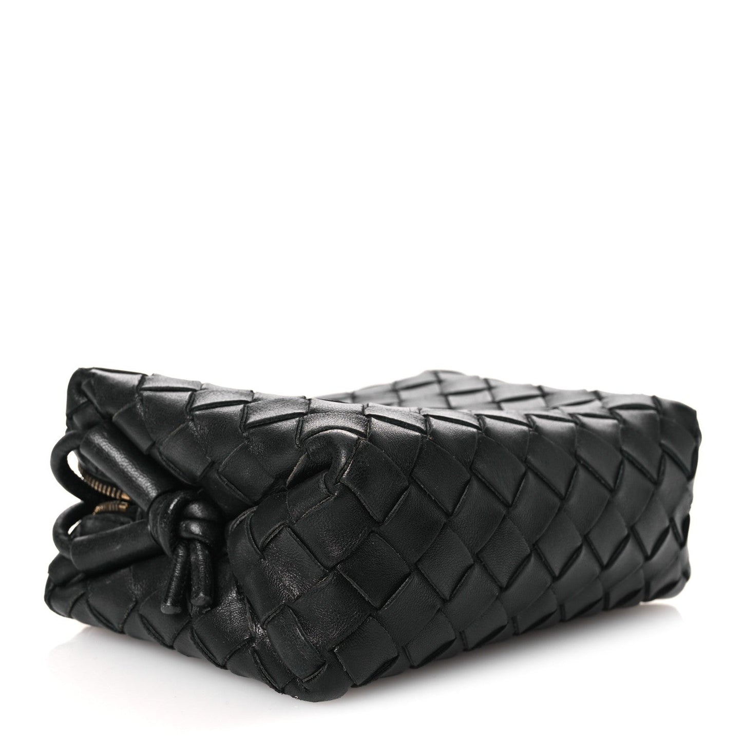 Nappa Intrecciato Mini Loop Camera Bag Black