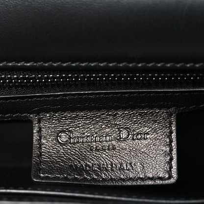 Calfskin Macrocannage Large Caro Bag Black