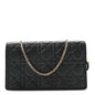 Lambskin Cannage Lady Dior Pouch Black