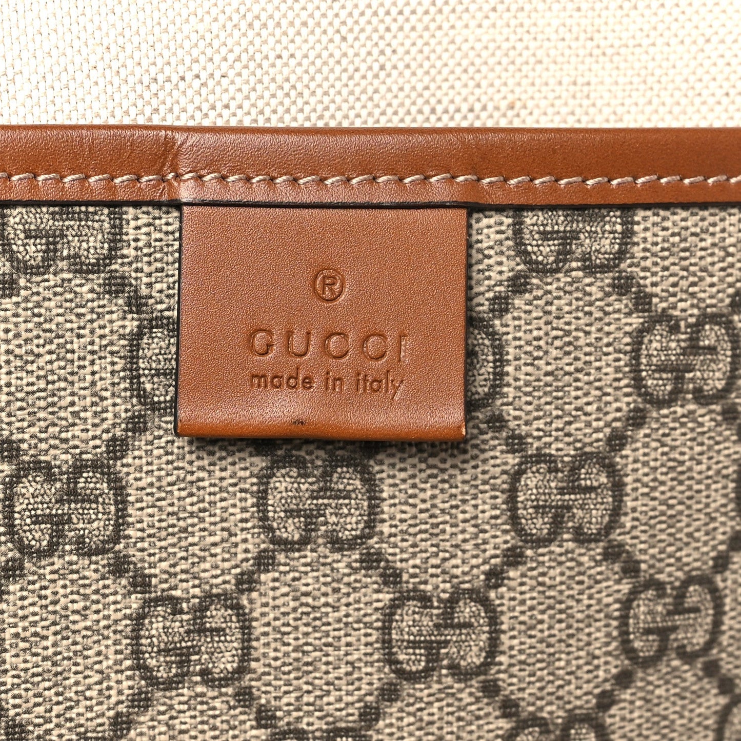 GG Plus Monogram Medium Signature Web Loop Tote Brown