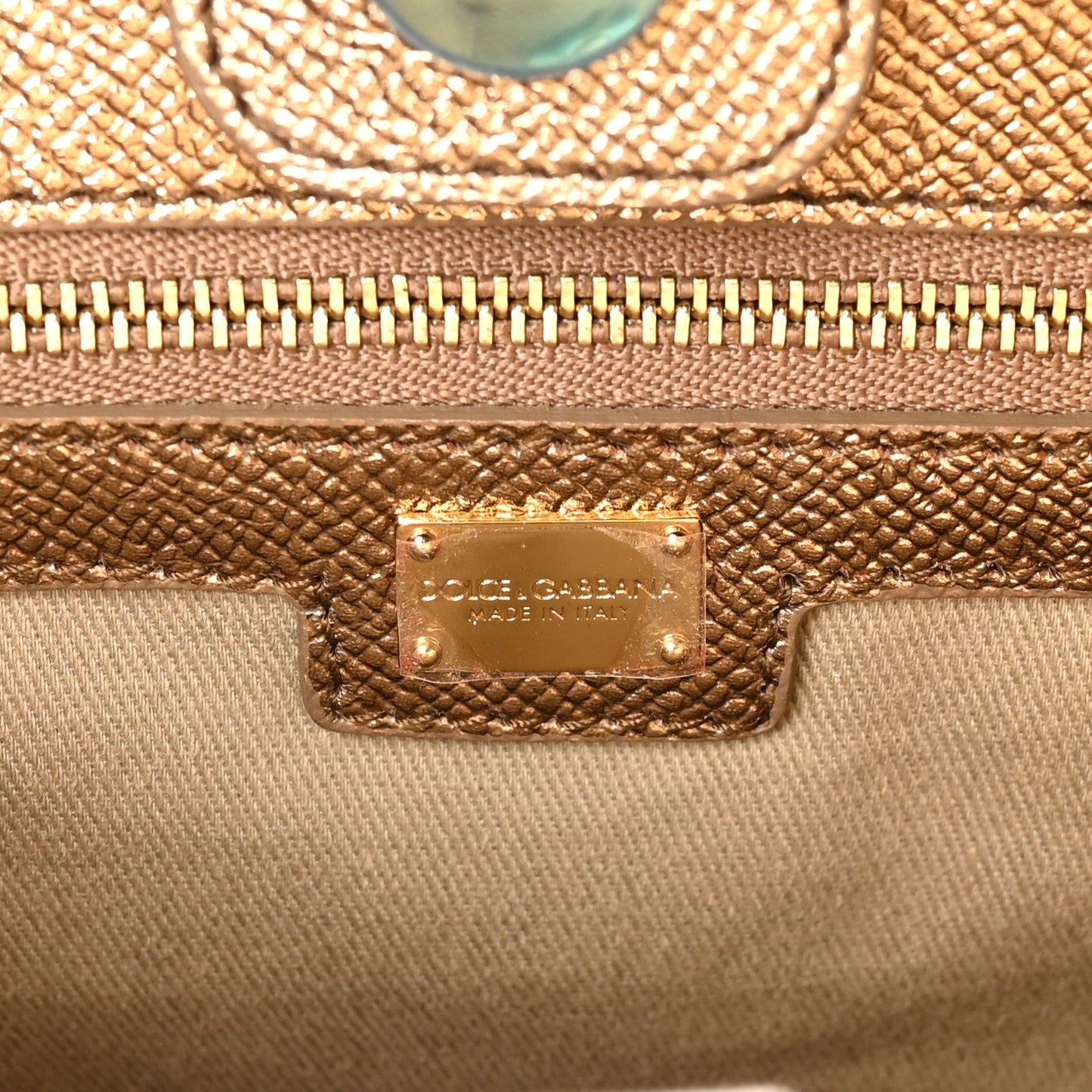 Metallic Dauphine Medium Frame Tote Gold