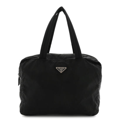 Tessuto Nylon Shoulder Bag  Black