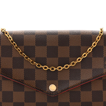 Damier Ebene Pochette Felicie Chain Wallet