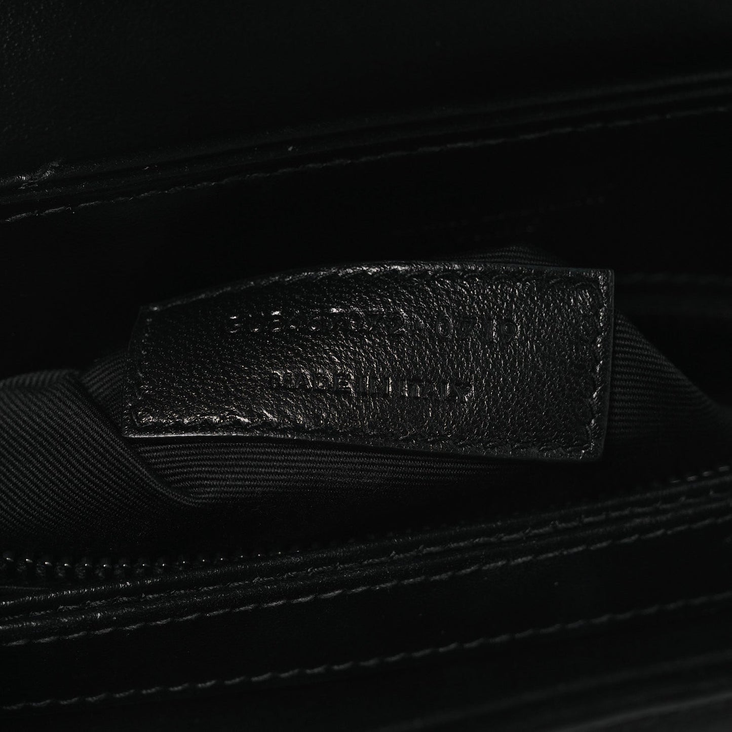 Calfskin Y Quilted Monogram Monochrome Toy Loulou Crossbody Bag Black