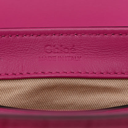Calfskin Crocodile Embossed Mini C Bag Pink