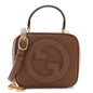 Sakai Be Green Calfskin Diagonal Stitched Blondie Top Handle Bag Cuir