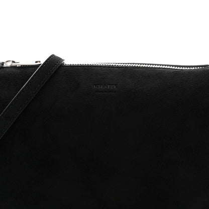 Suede Lina Crossbody Bag Black