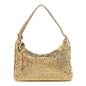 Satin Crystal Mini Re-Edition 2000 Bag Platino