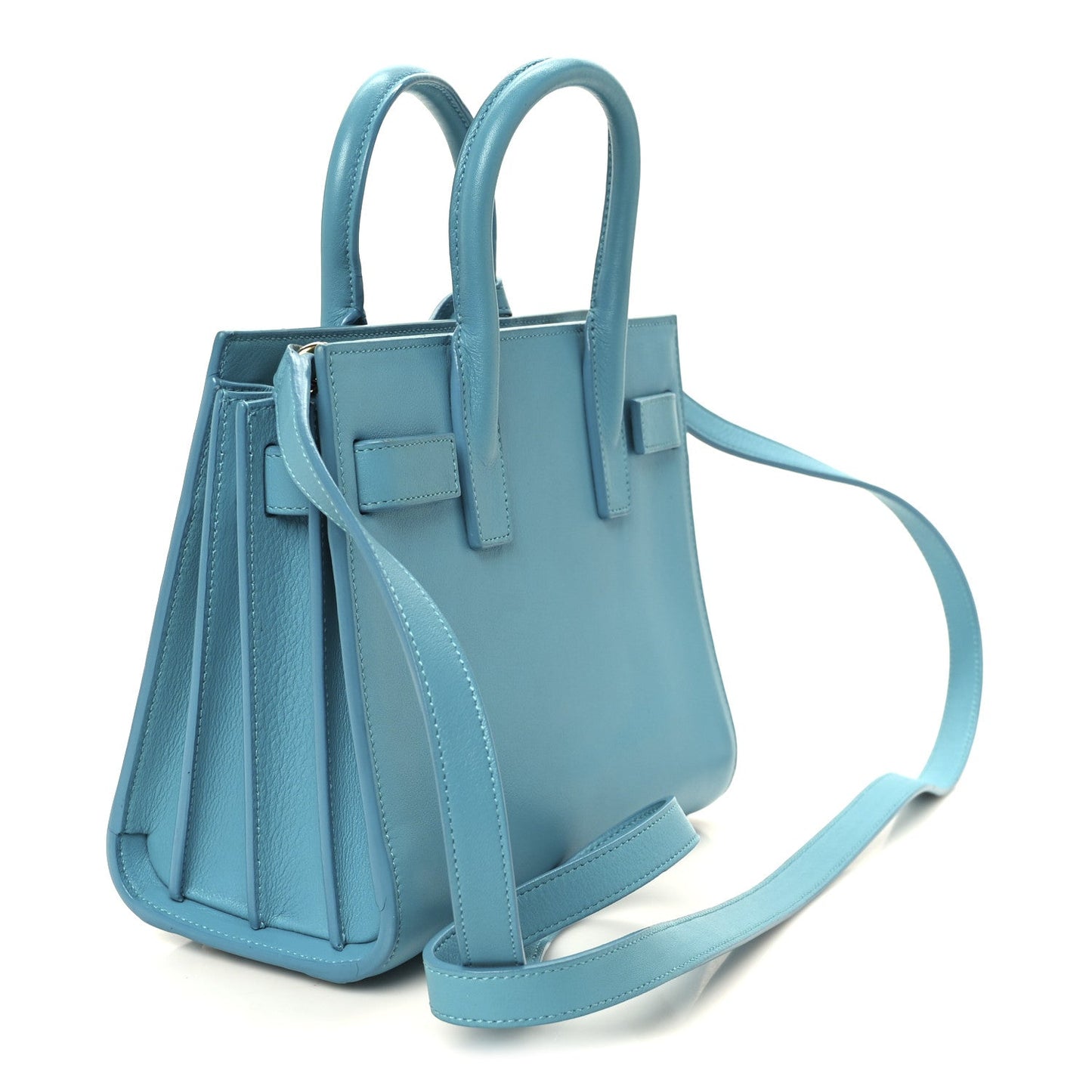 Calfskin Nano Sac De Jour Turquoise