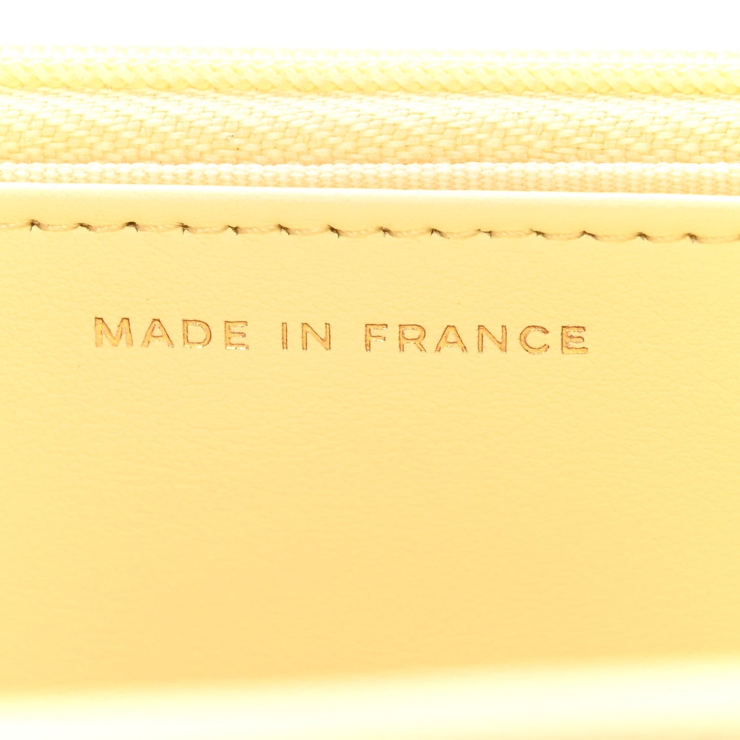 Caviar Quilted CC Turn Lock Wallet On Chain WOC Light Yellow