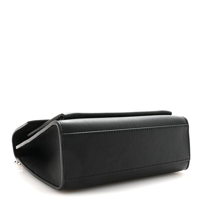 Soft Calfskin My Lockme Chain Bag BB Black