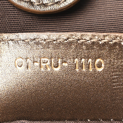 Coated Canvas Cannage Small Panarea Tote Bronze