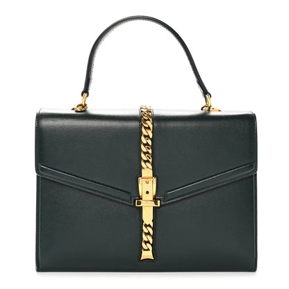 Azalea Calfskin Small Sylvie 1969 Top Handle Bag Green