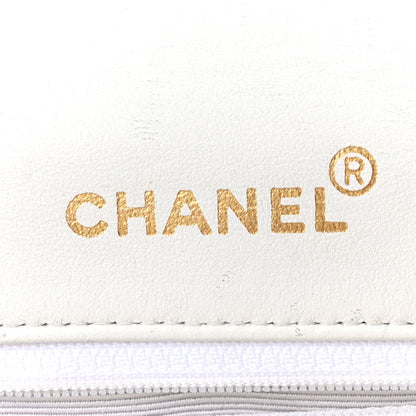 Lambskin Quilted Mini Flap Bag White