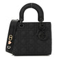Ultra Matte Calfskin Cannage Small My ABCDior Lady Dior Black