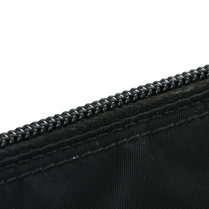 Tessuto Nylon Saffiano Flat Messenger Bag Black