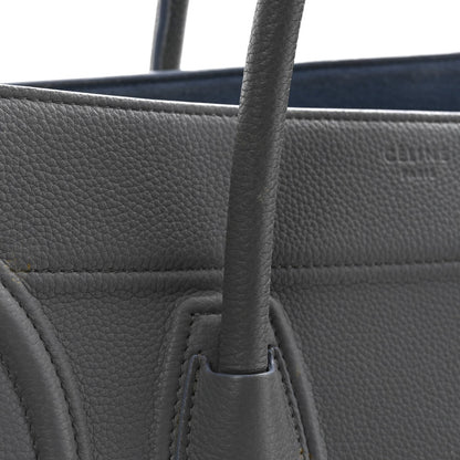Baby Grained Calfskin Medium Phantom Luggage Kohl