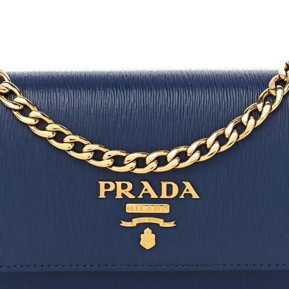 Saffiano Wallet on Chain Bluette