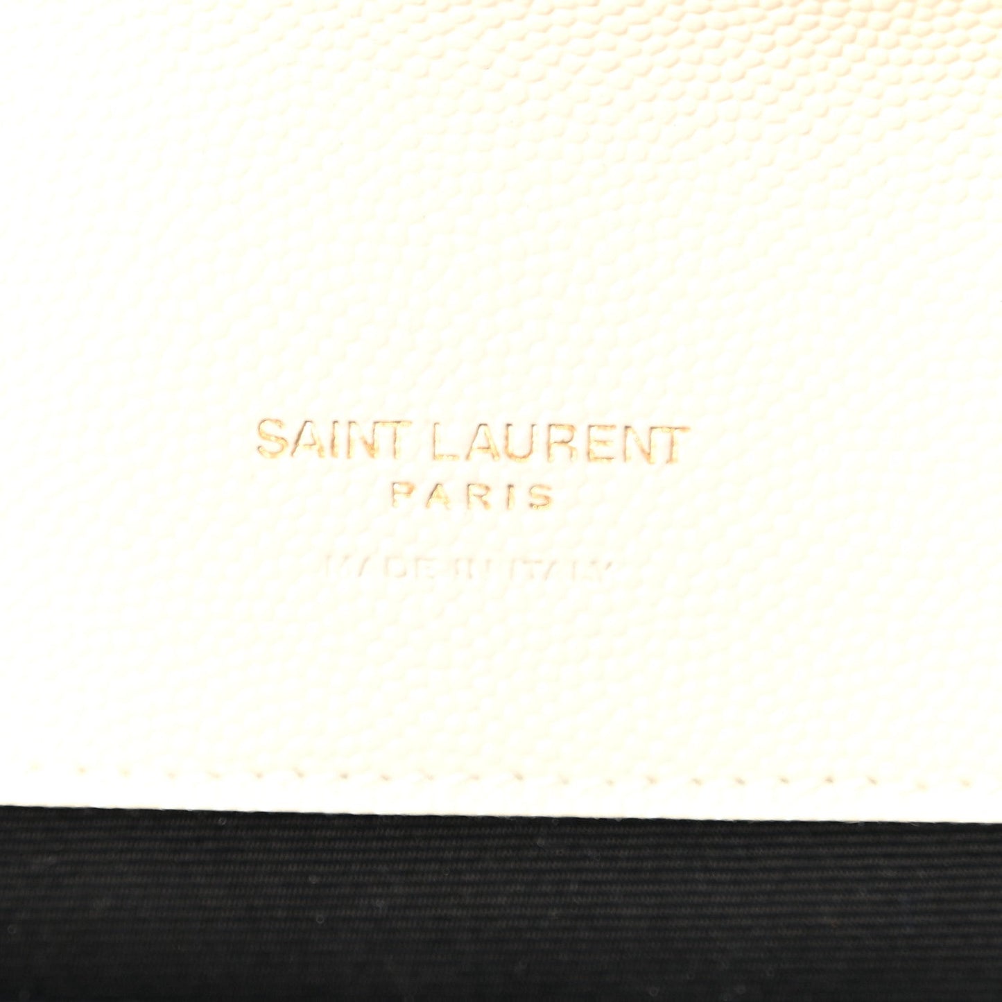 Grain De Poudre Matelasse Chevron Monogram Envelope Clutch Blanc Vintage