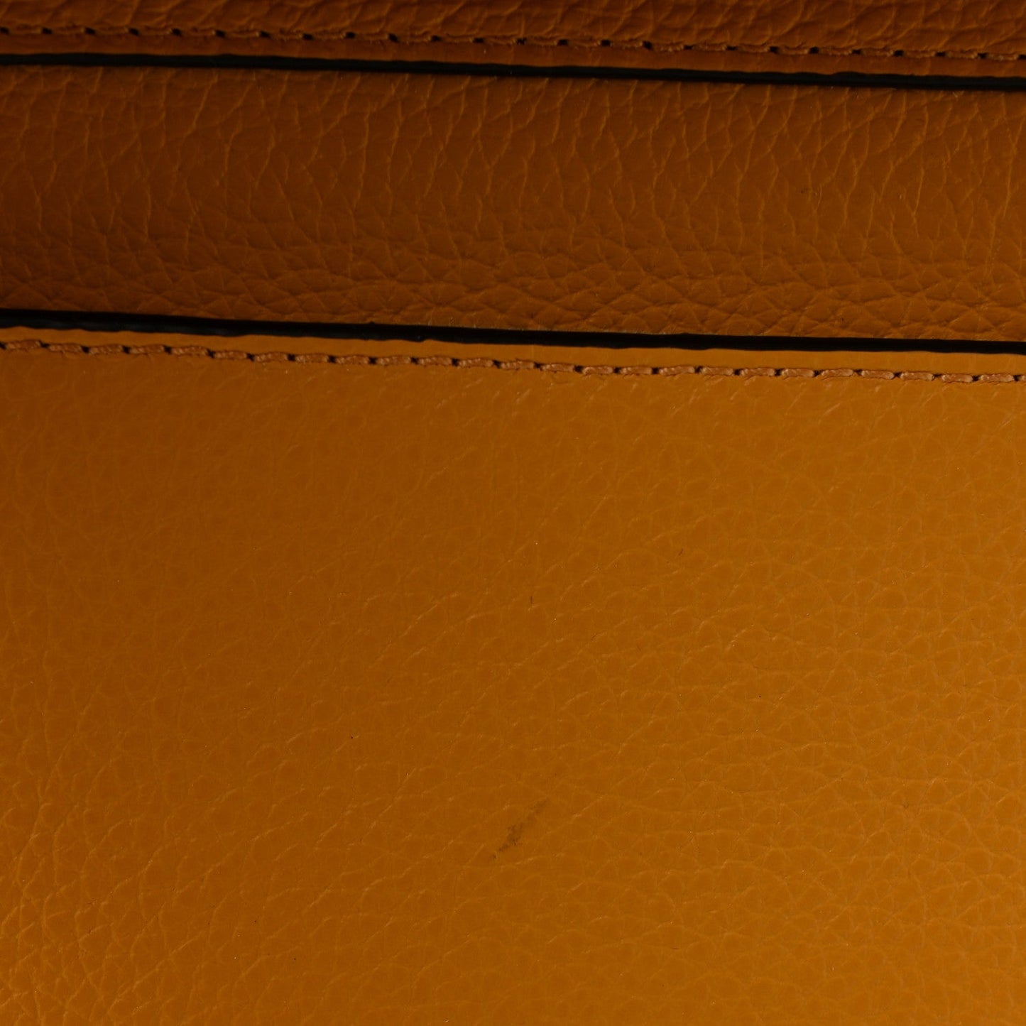 Raffia Small Grain Calfskin Medium Marcie Basket Yellow