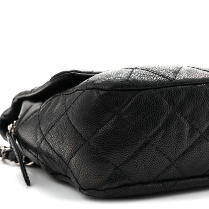 Caviar Quilted Jumbo Easy Flap Black