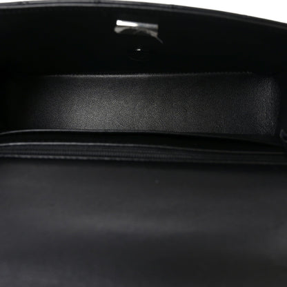 Lambskin Quilted Mini Top Handle Rectangular Flap So Black