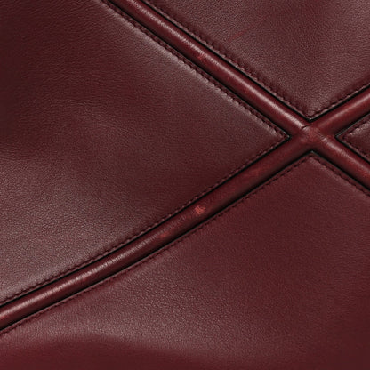 Calfskin Travel Bag Burgundy
