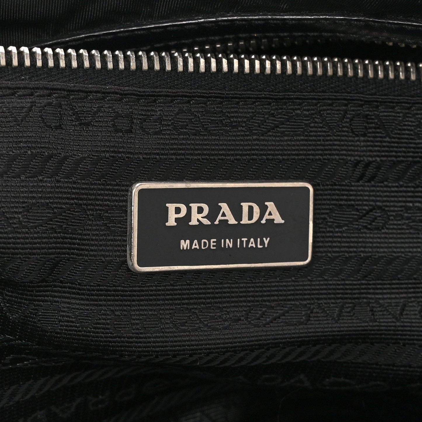 Tessuto Nylon Saffiano Tote Black