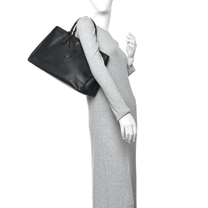 Saffiano Lux Large Tote Black