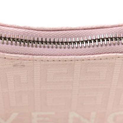 Coated Canvas Logo 4G Embossed Small Moon Cut Out Shoulder Bag Blossom Pink