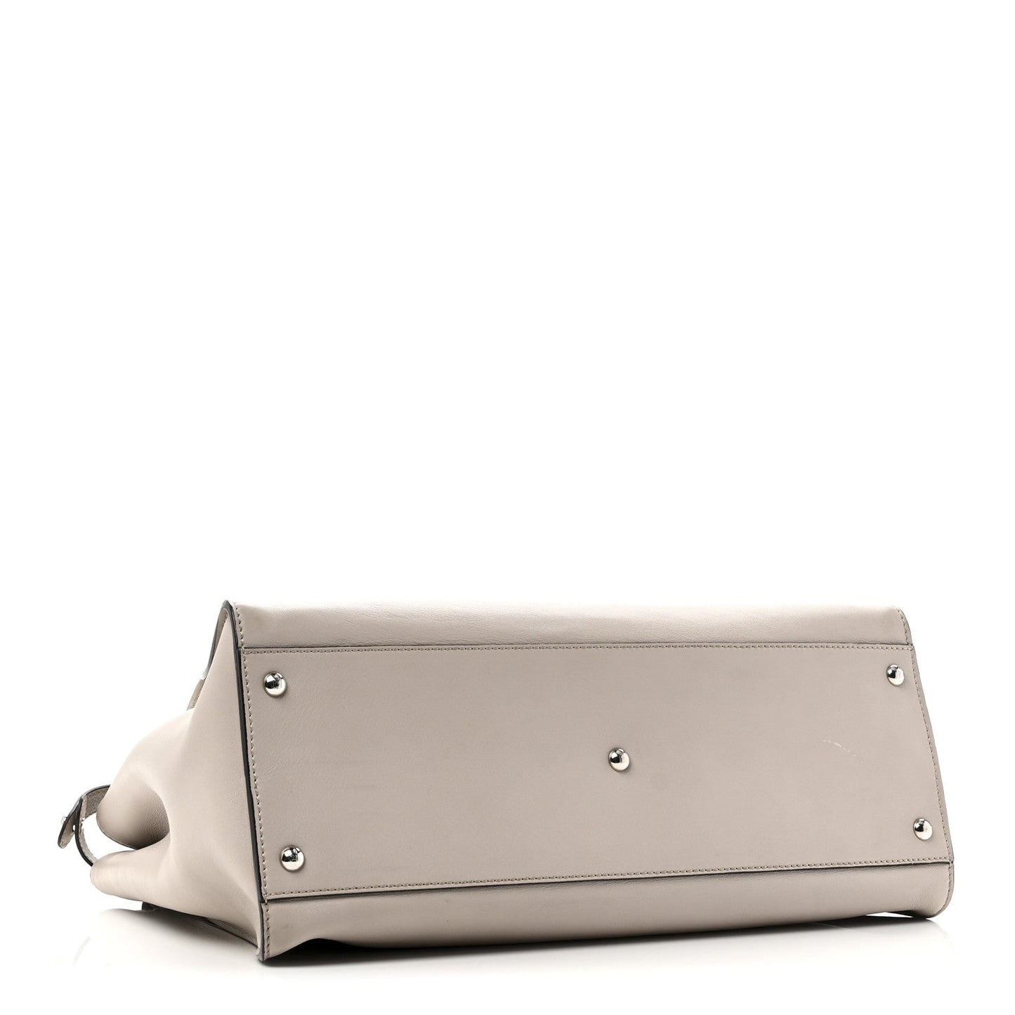 Vitello Seta Plexiglass Granite Large Peekaboo Iconic Satchel Polvere
